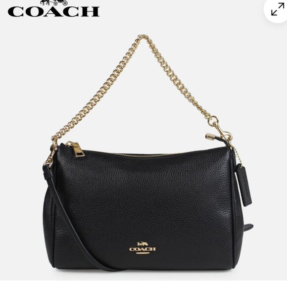 Coach Handbags - small black crossbody Coach bag